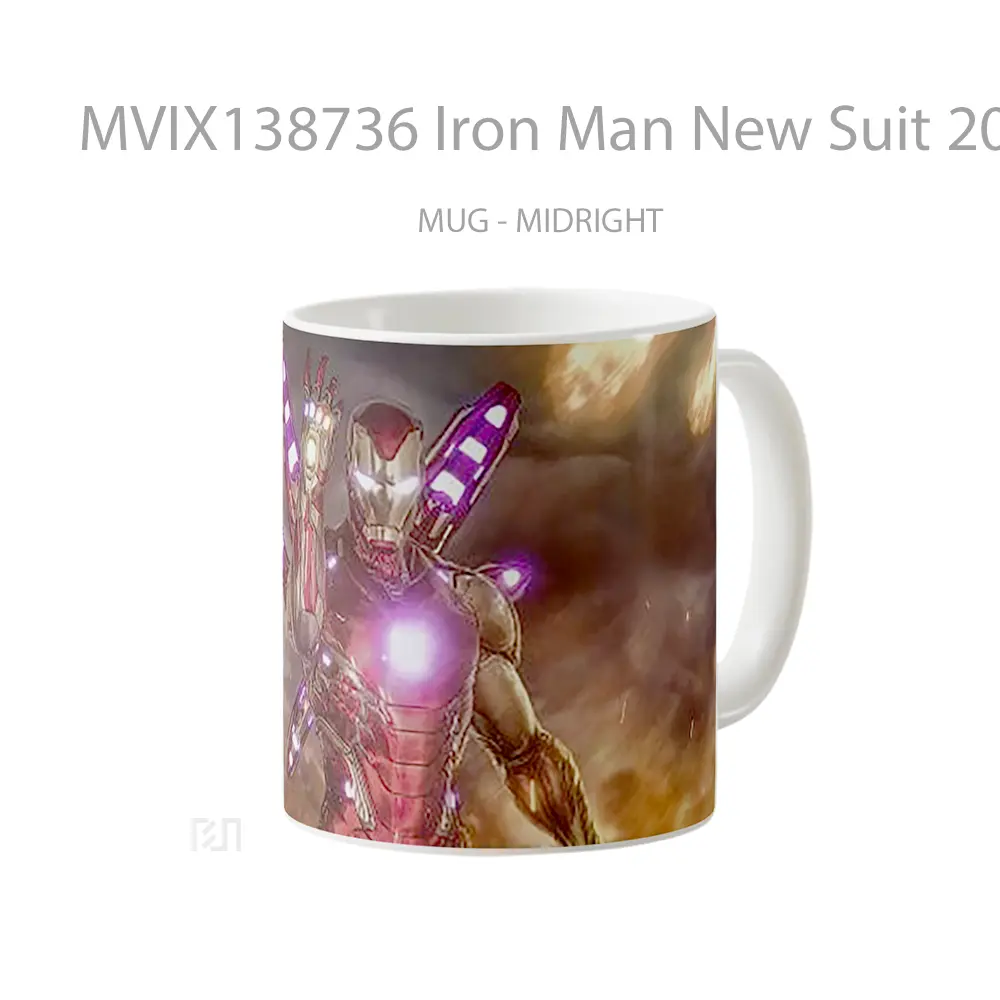 Mug Iron Man New Suit 2020 Gelas Superhero - All-side / Desain