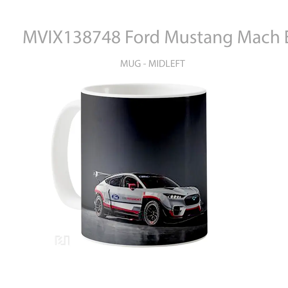 Mug Ford Mustang Mach E 1400 Prototype 2020 Cangkir Mobil - All-side / Desain
