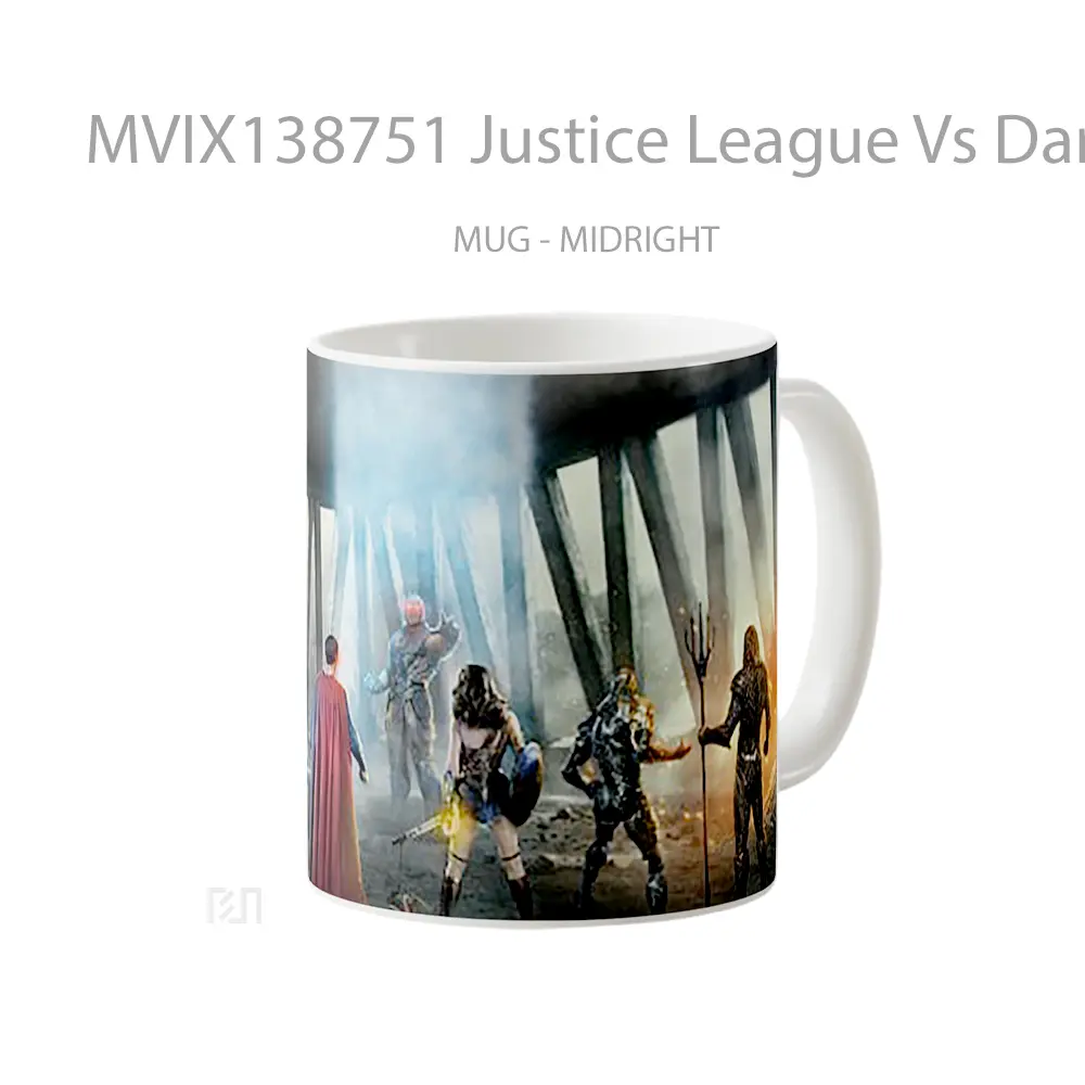 Mug Justice League Vs Darkseid Gelas Superhero - All-side / Desain