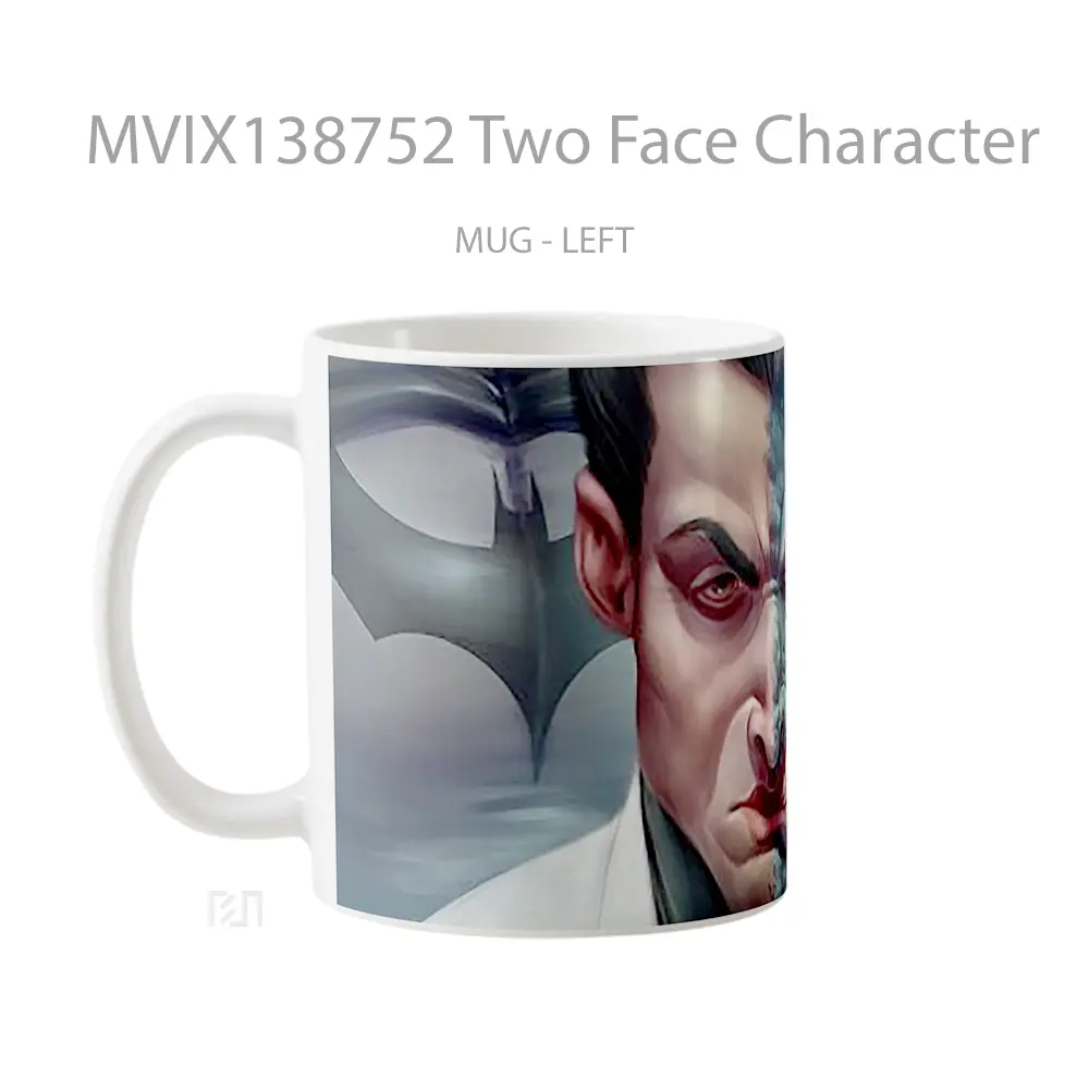 Mug Two Face Character Gelas Keramik Unik - All-side / Desain
