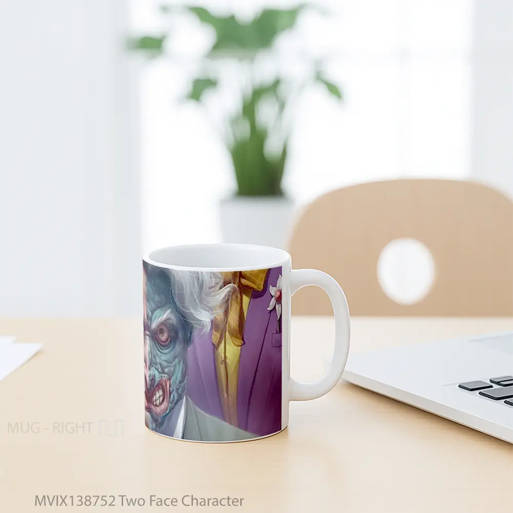 Mug Two Face Character Gelas Keramik Unik - All-side / Desain