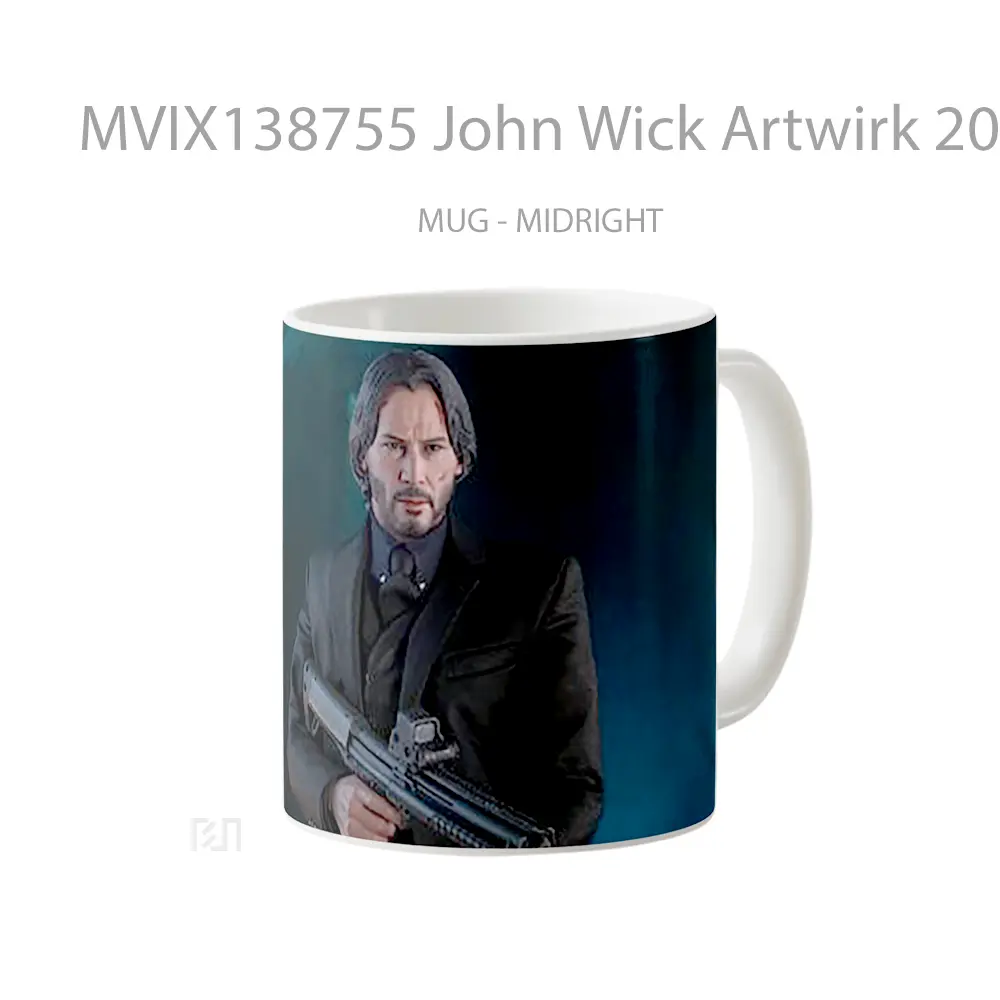 Mug John Wick Artwirk 2020 Gelas Keramik Unik - All-side / Desain
