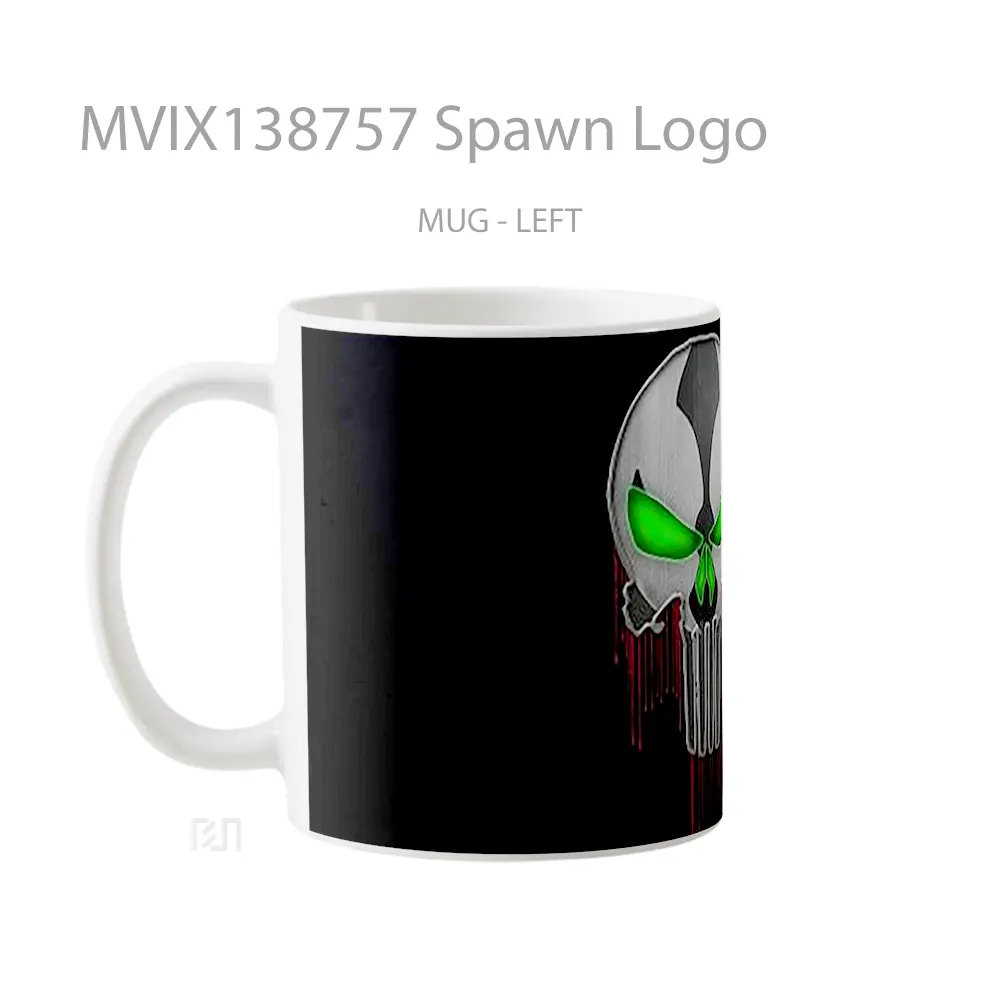Mug Spawn Logo Gelas Keramik Unik - All-side / Desain