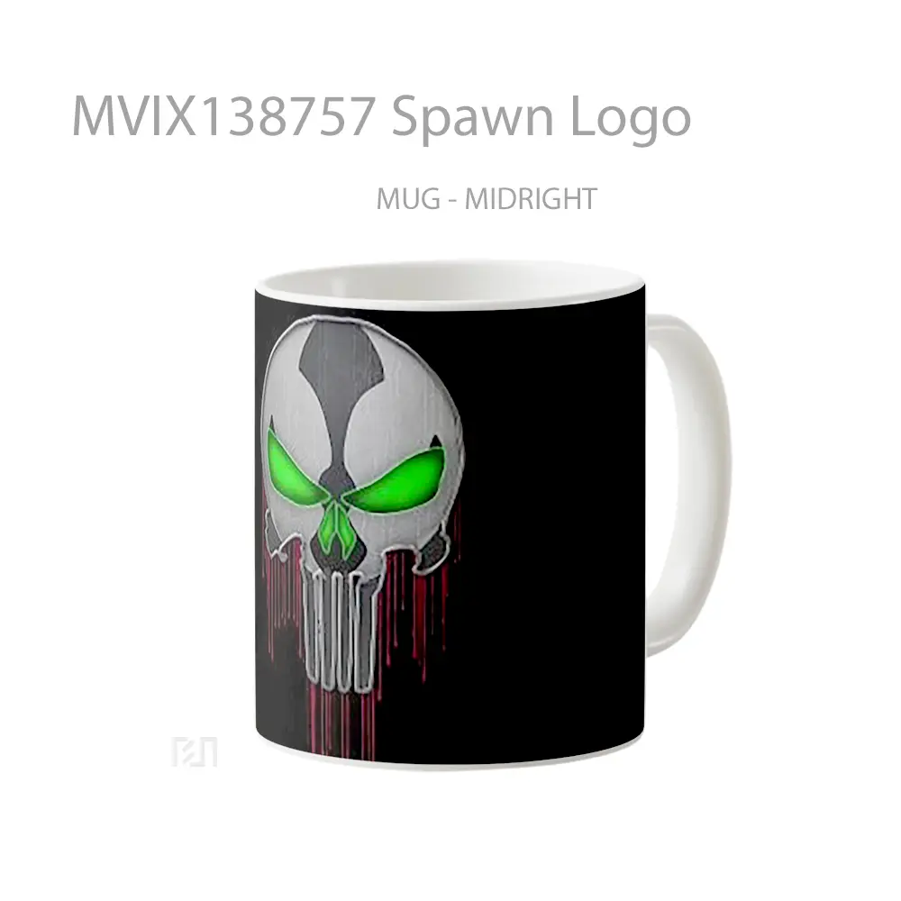 Mug Spawn Logo Gelas Keramik Unik - All-side / Desain
