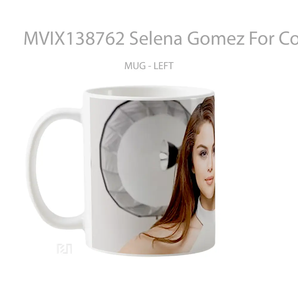 Mug Selena Gomez For Comercial Gelas Selebriti - All-side / Desain