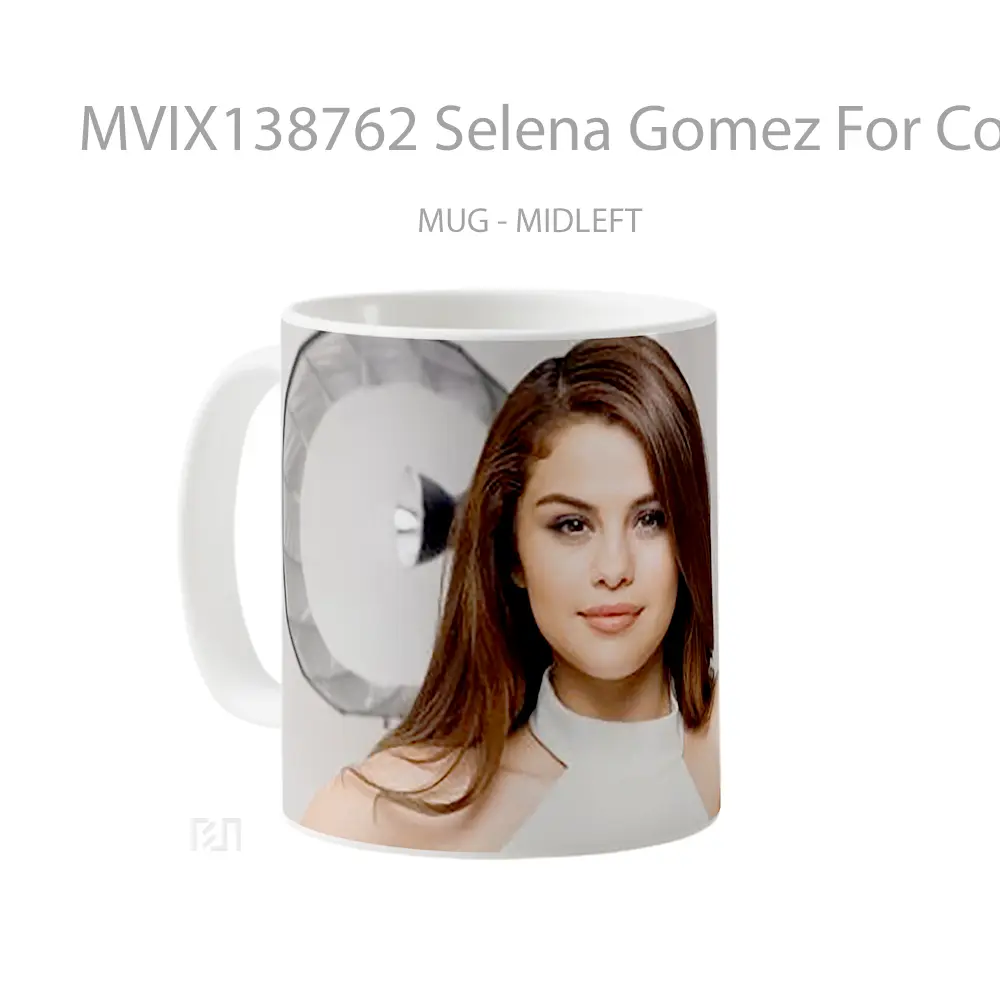 Mug Selena Gomez For Comercial Gelas Selebriti - All-side / Desain