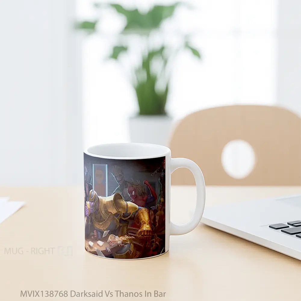 Mug Darksaid Vs Thanos In Bar Gelas Keramik Unik - All-side / Desain
