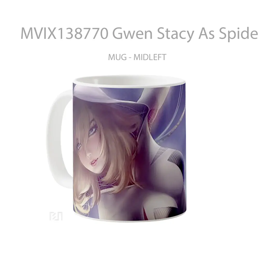 Mug Gwen Stacy As Spider Gwen Gelas Superhero - All-side / Desain