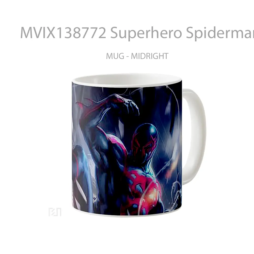 Mug Superhero Spiderman 2099 Gelas Superhero - All-side / Desain