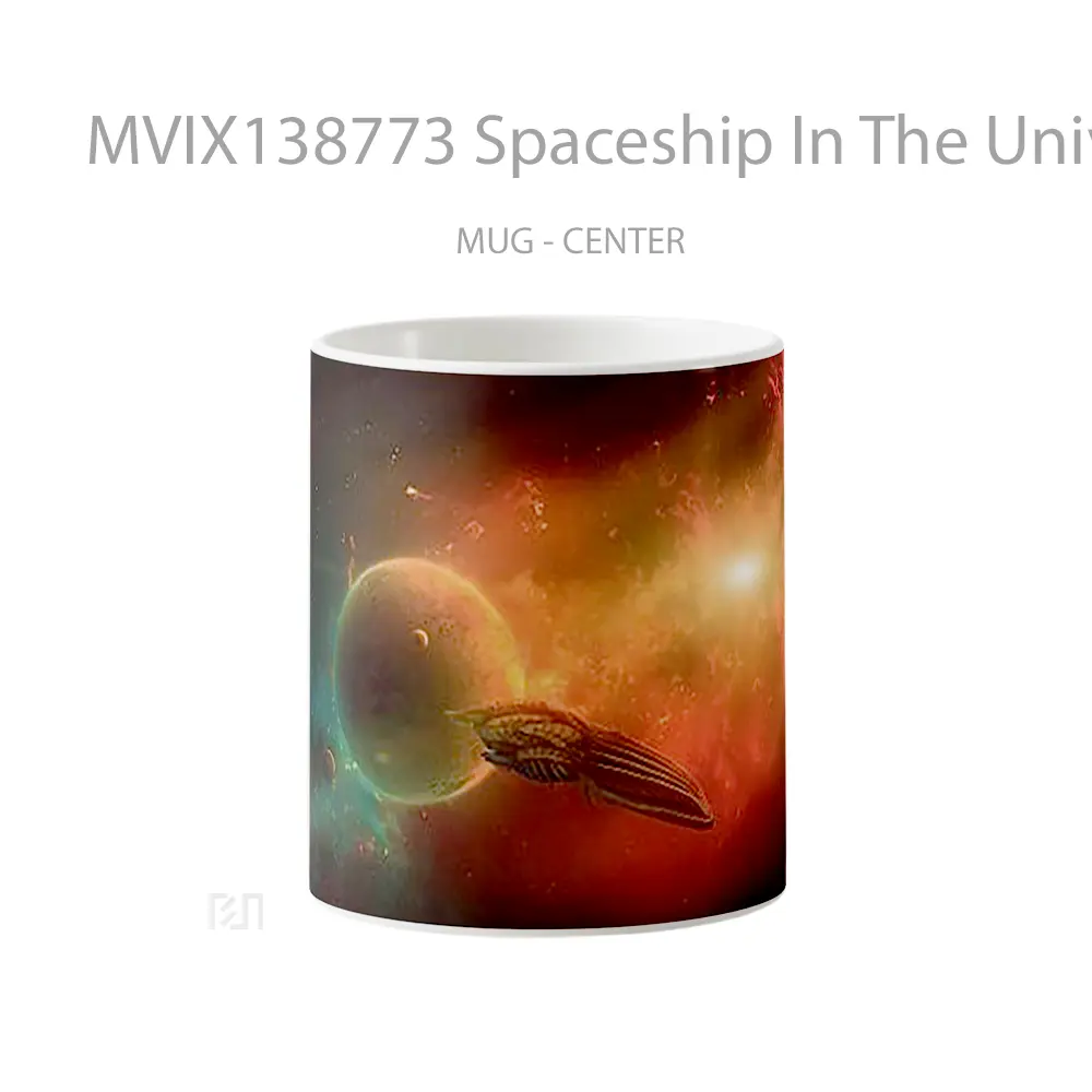 Mug Spaceship In The Universe Gelas Astronomi