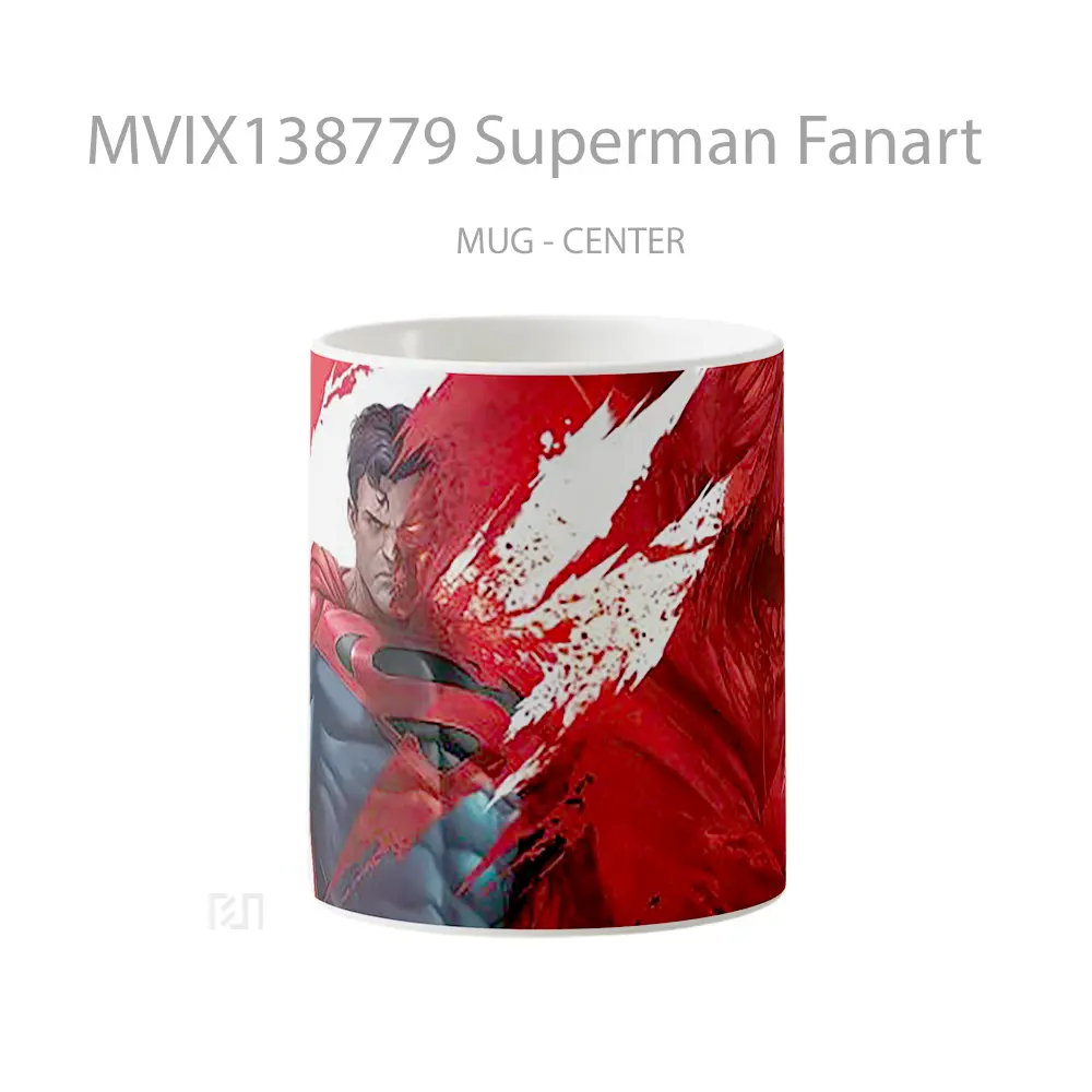 Mug Superman Fanart Gelas Superhero