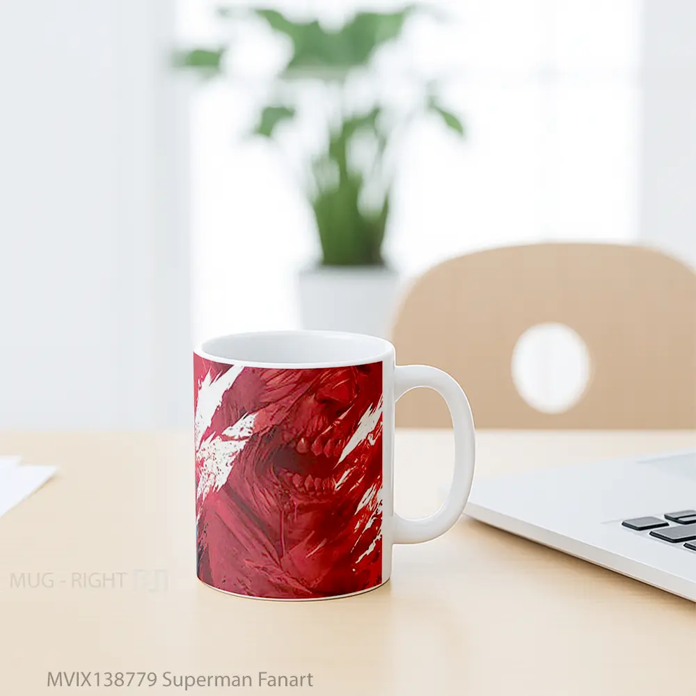 Mug Superman Fanart Gelas Superhero - All-side / Desain