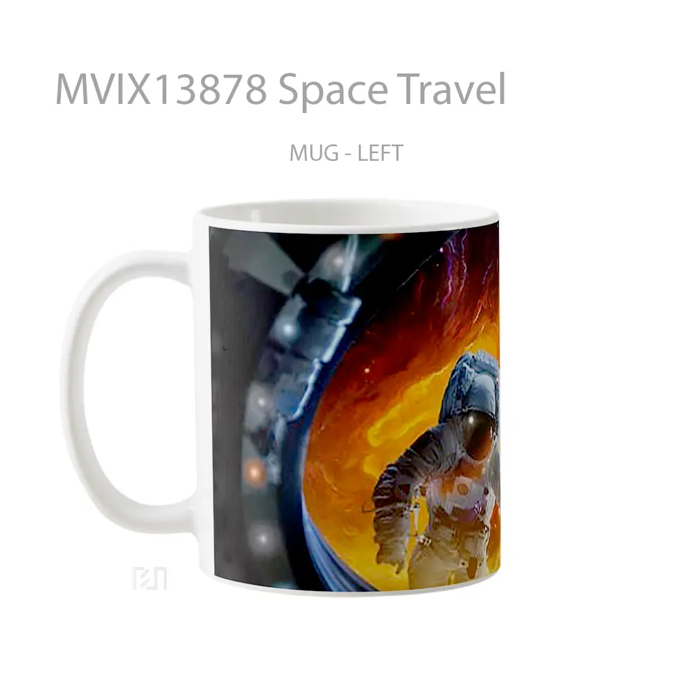 Mug Space Travel Gelas Astronomi - All-side / Desain