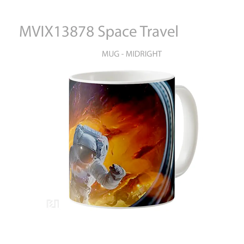 Mug Space Travel Gelas Astronomi - All-side / Desain