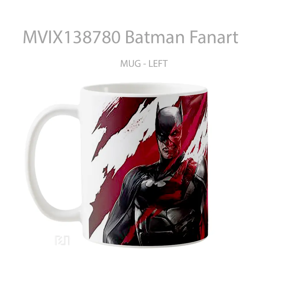 Mug Batman Fanart Gelas Superhero - All-side / Desain