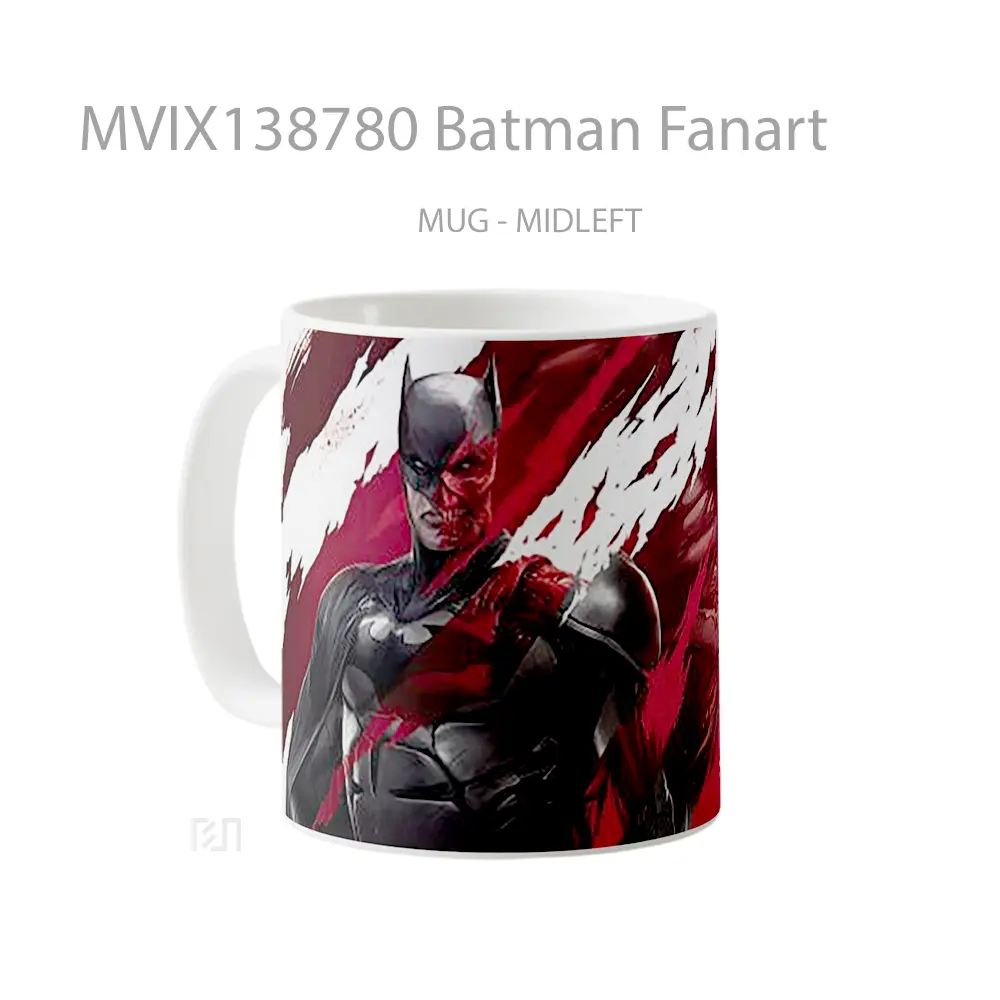 Mug Batman Fanart Gelas Superhero - All-side / Desain