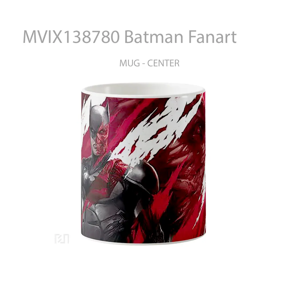 Mug Batman Fanart Gelas Superhero