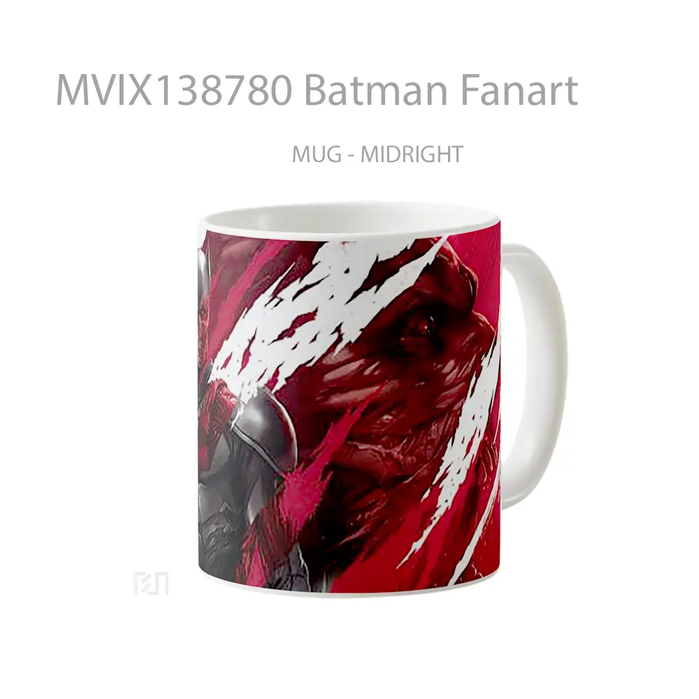 Mug Batman Fanart Gelas Superhero - All-side / Desain