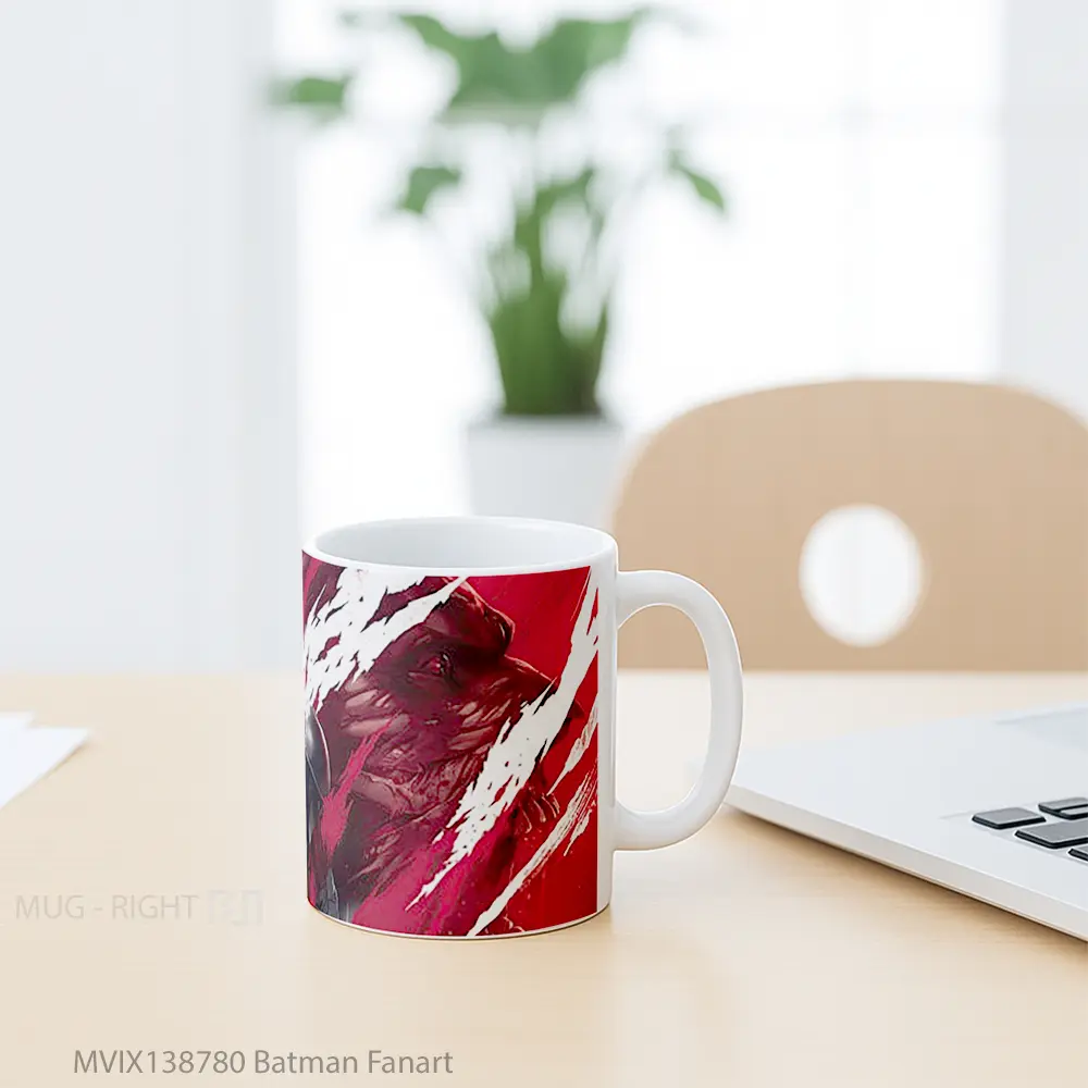 Mug Batman Fanart Gelas Superhero - All-side / Desain
