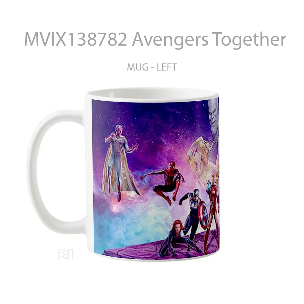 Mug Avengers Together Gelas Superhero - All-side / Desain