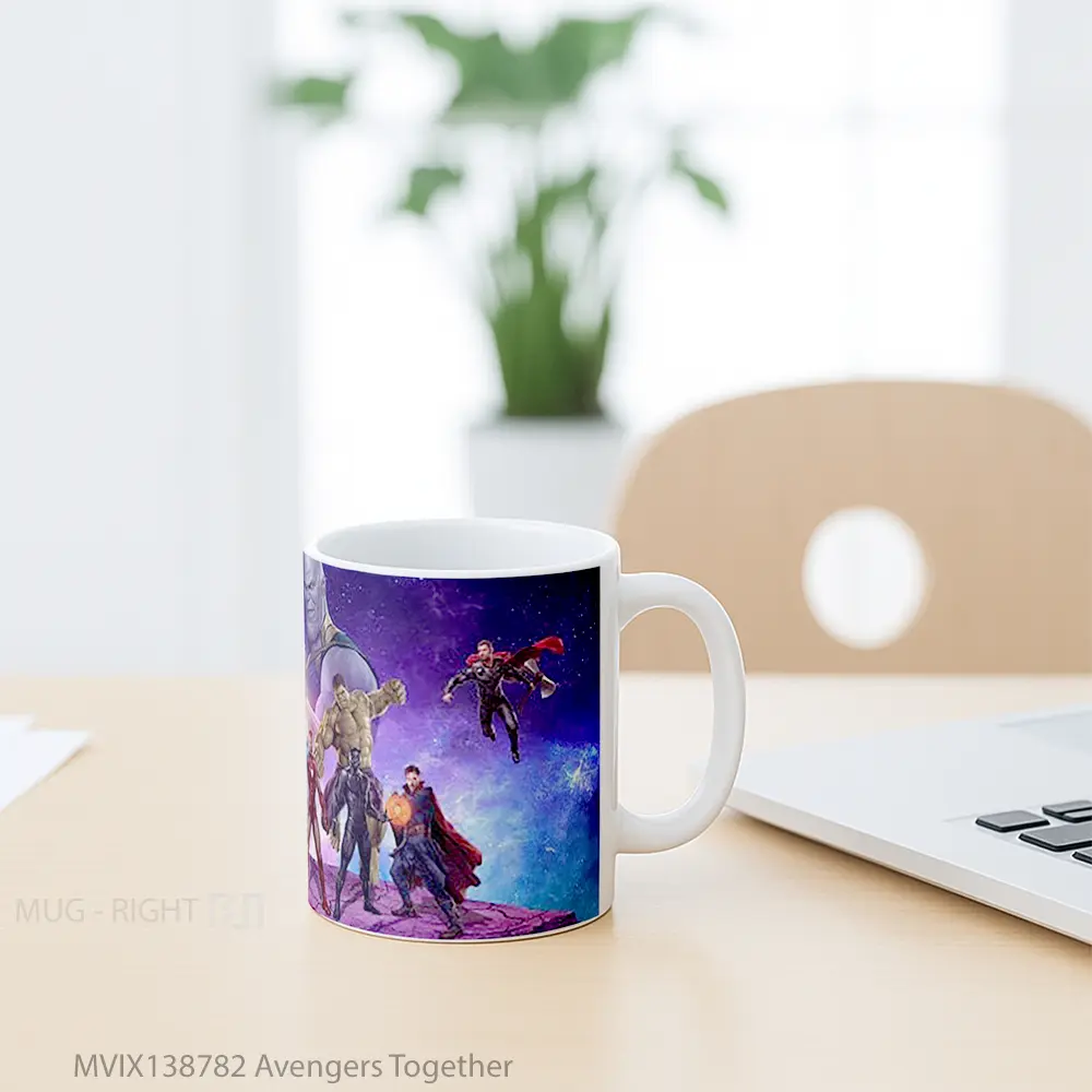 Mug Avengers Together Gelas Superhero - All-side / Desain