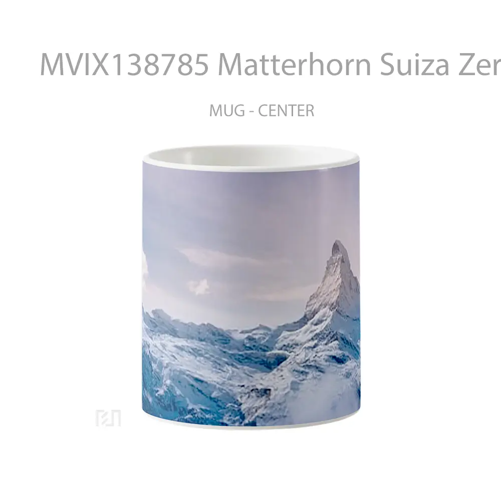 Mug Matterhorn Suiza Zermatt Gelas Keramik Unik