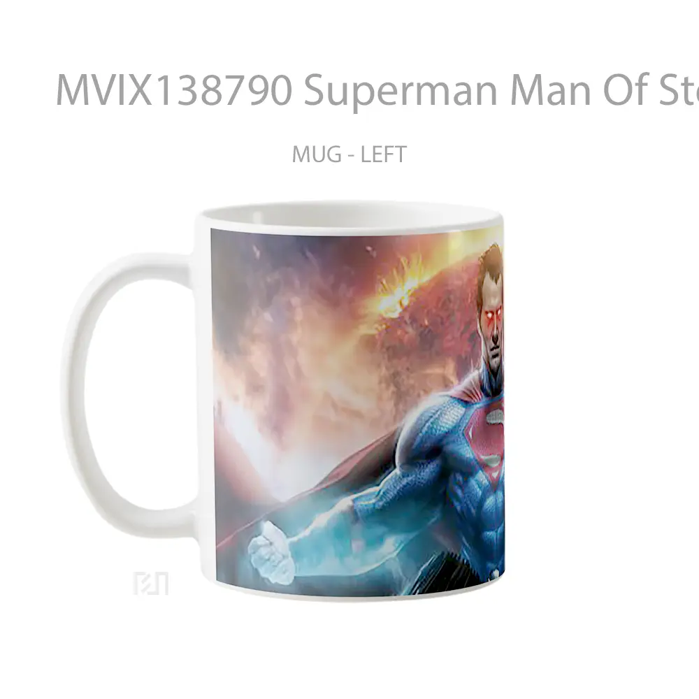 Mug Superman Man Of Steel 2020 Gelas Superhero - All-side / Desain