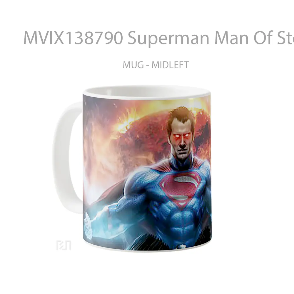 Mug Superman Man Of Steel 2020 Gelas Superhero - All-side / Desain