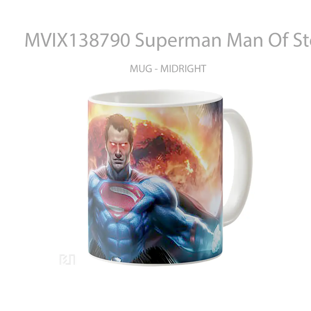 Mug Superman Man Of Steel 2020 Gelas Superhero - All-side / Desain