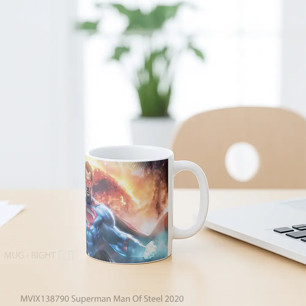 Mug Superman Man Of Steel 2020 Gelas Superhero - All-side / Desain