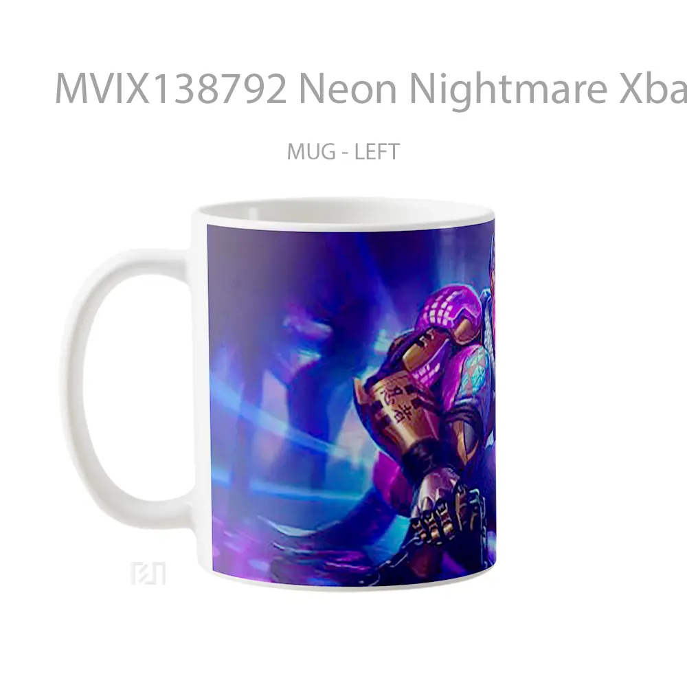 Mug Neon Nightmare Xbalanque From Smite Gelas Keramik Unik - All-side / Desain