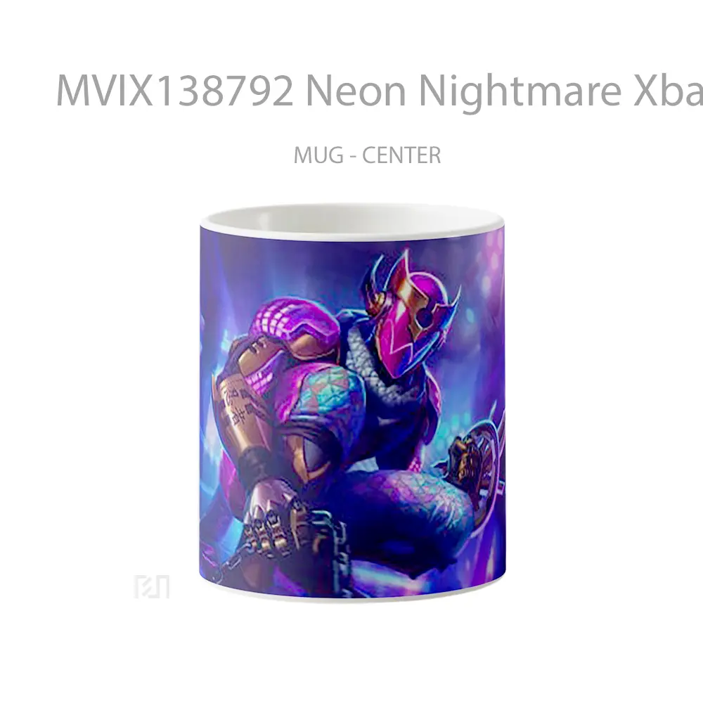 Mug Neon Nightmare Xbalanque From Smite Gelas Keramik Unik