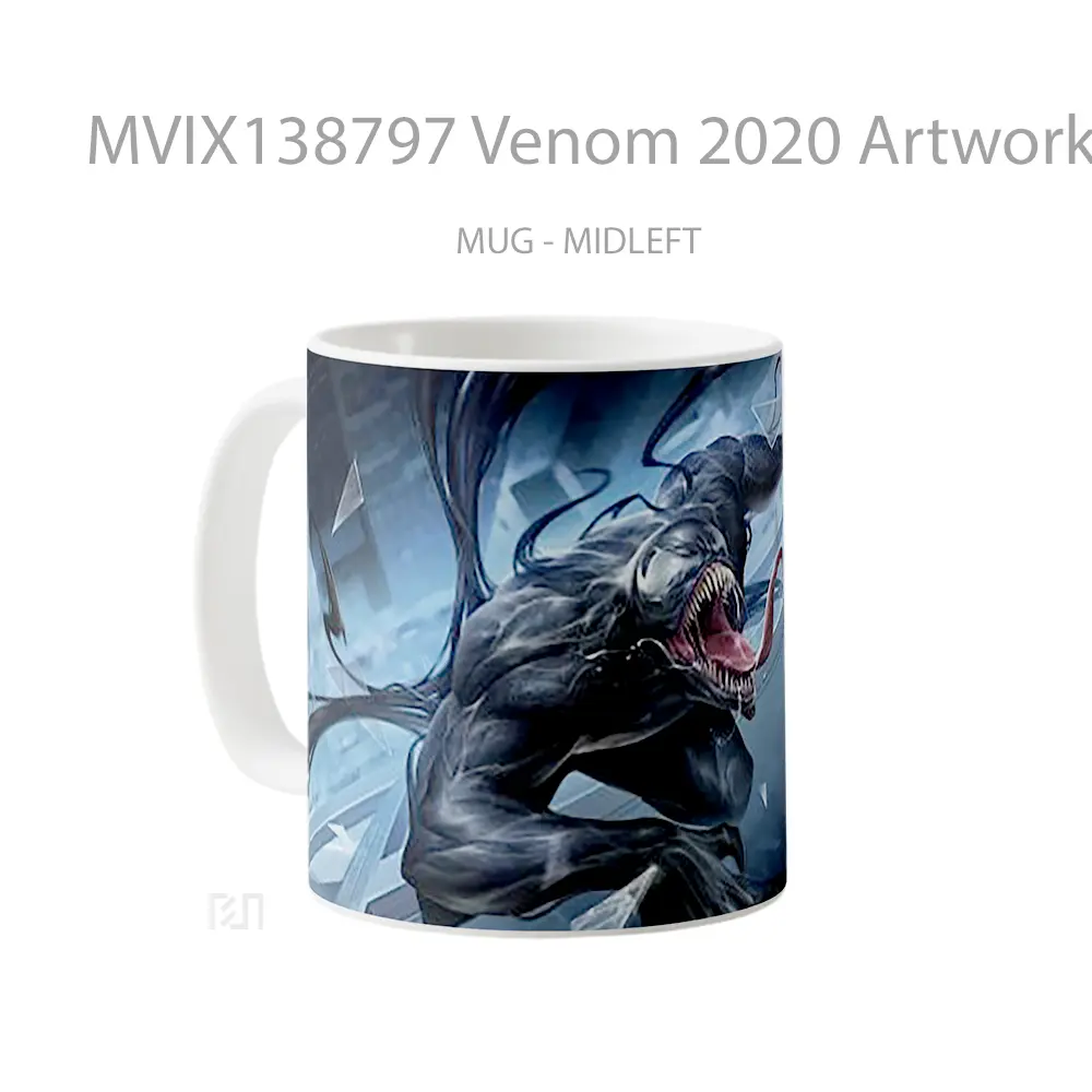 Mug Venom 2020 Artwork Gelas Superhero - All-side / Desain
