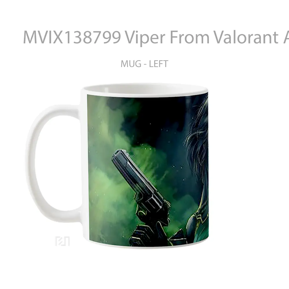 Mug Viper From Valorant Artwork Cangkir Gamer - All-side / Desain