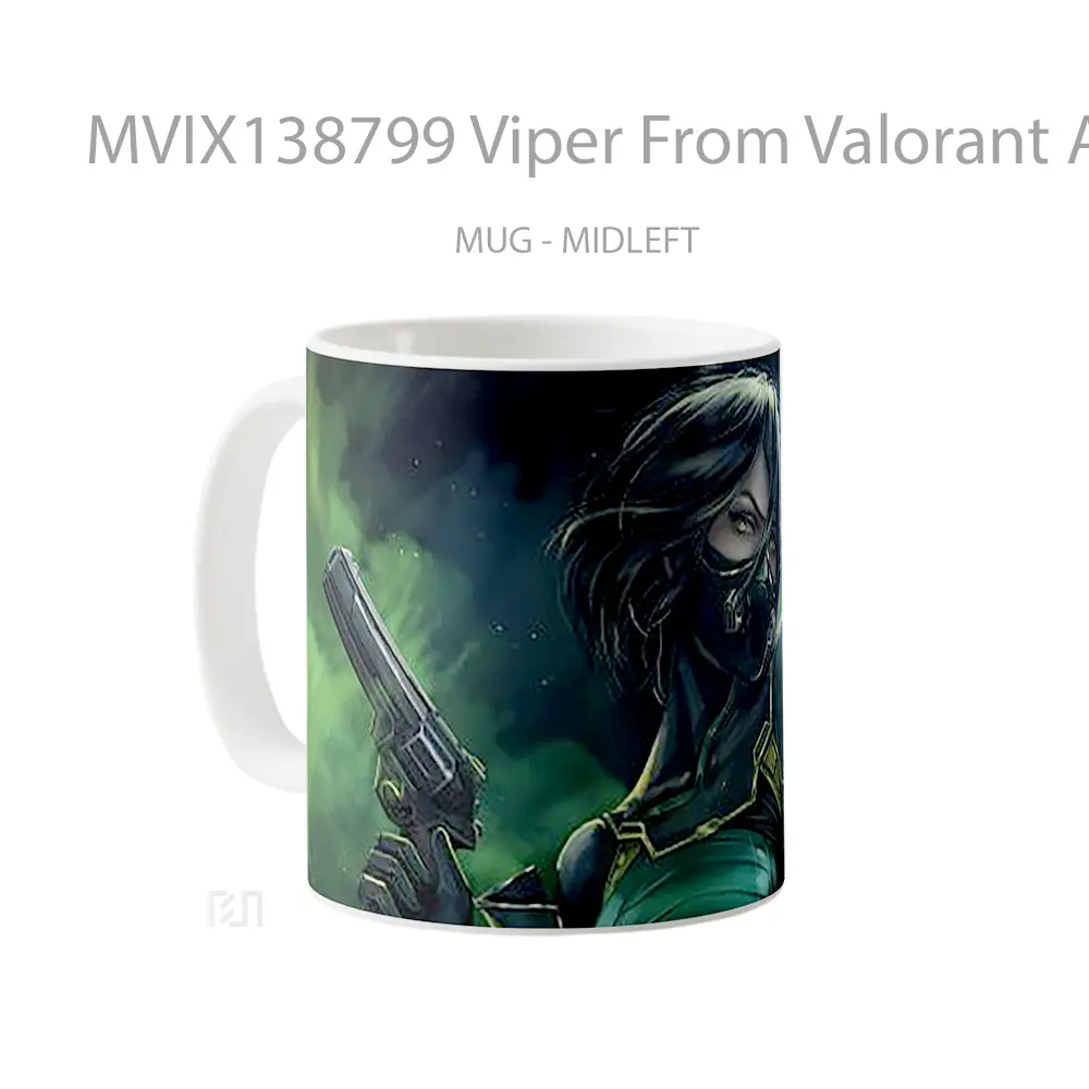 Mug Viper From Valorant Artwork Cangkir Gamer - All-side / Desain