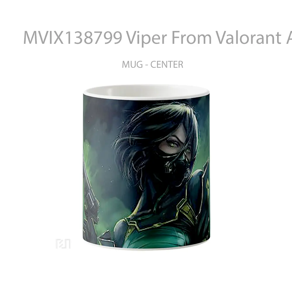 Mug Viper From Valorant Artwork Cangkir Gamer