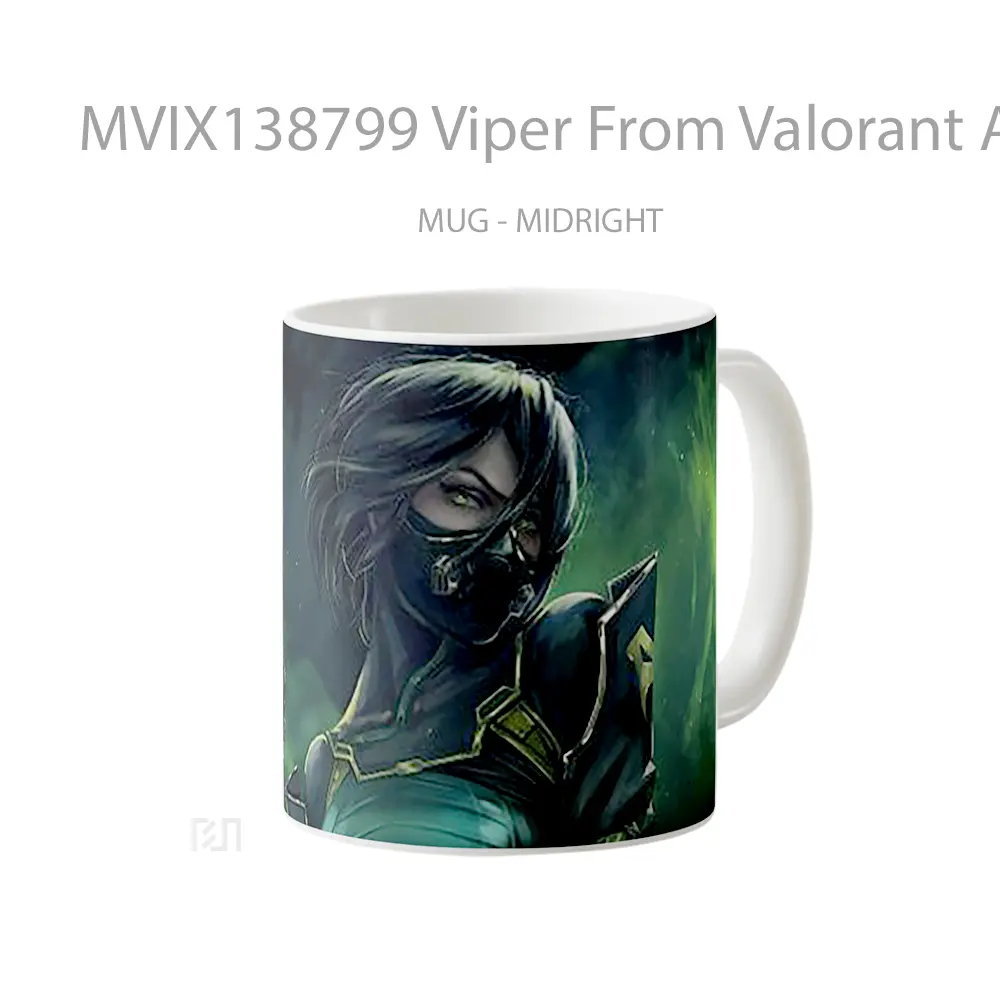 Mug Viper From Valorant Artwork Cangkir Gamer - All-side / Desain