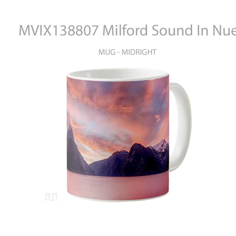 Mug Milford Sound In Nueva Zelanda Gelas Keramik Unik - All-side / Desain