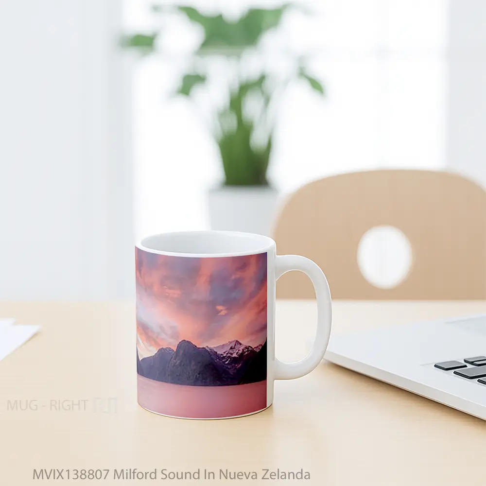 Mug Milford Sound In Nueva Zelanda Gelas Keramik Unik - All-side / Desain