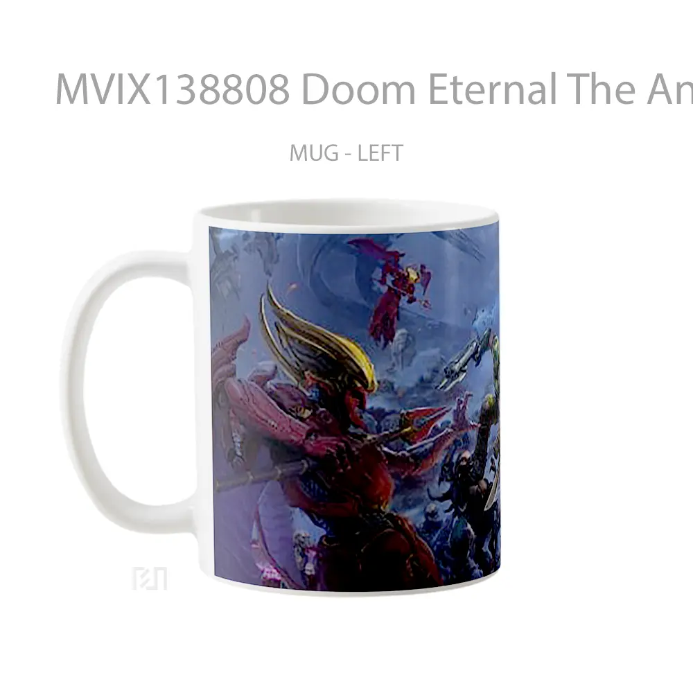 Mug Doom Eternal The Ancient Gods Gelas Keramik Unik - All-side / Desain