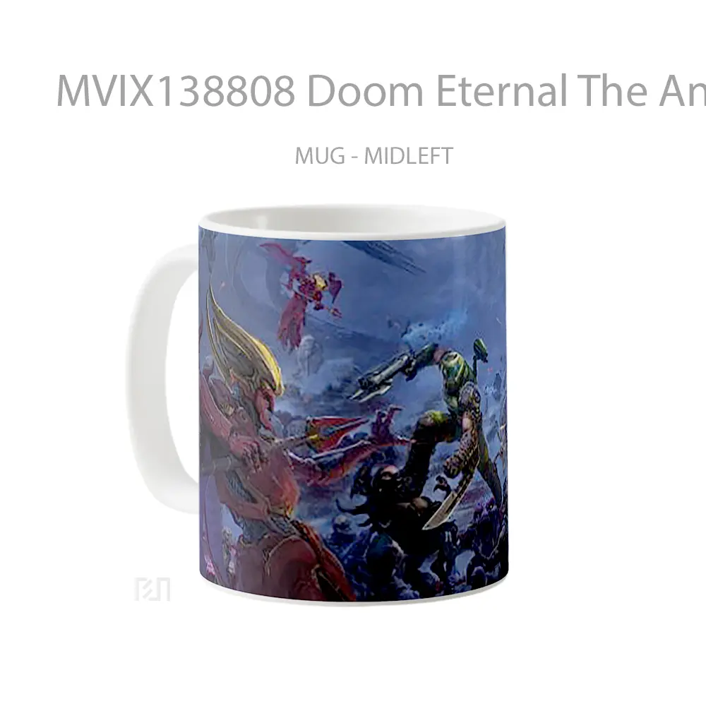 Mug Doom Eternal The Ancient Gods Gelas Keramik Unik - All-side / Desain