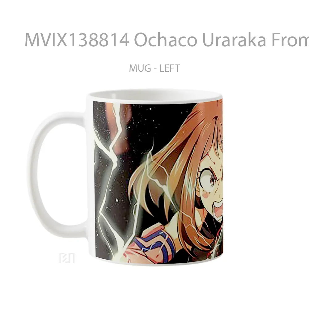 Mug Ochaco Uraraka From My Hero Academy Gelas Keramik Unik - All-side / Desain