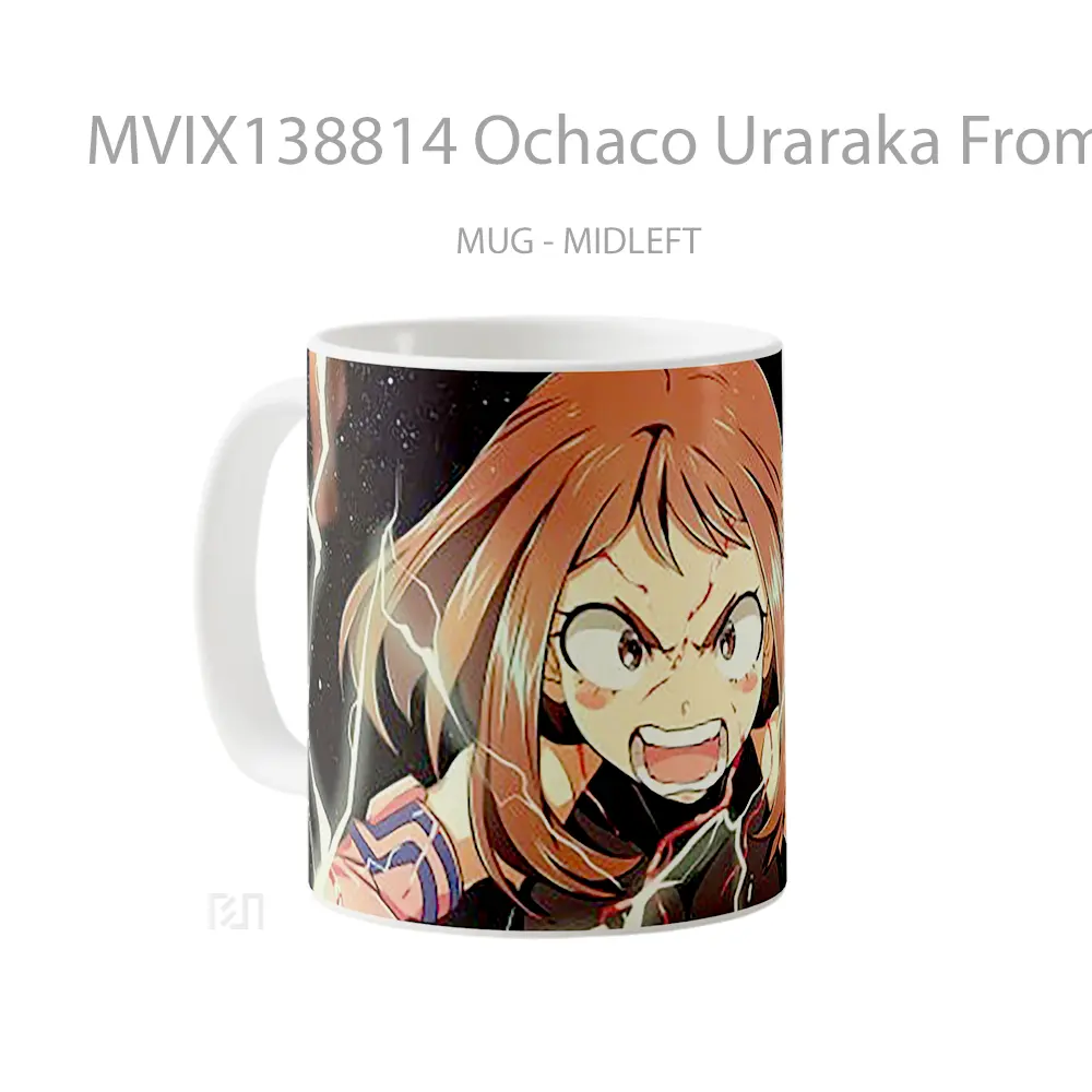 Mug Ochaco Uraraka From My Hero Academy Gelas Keramik Unik - All-side / Desain