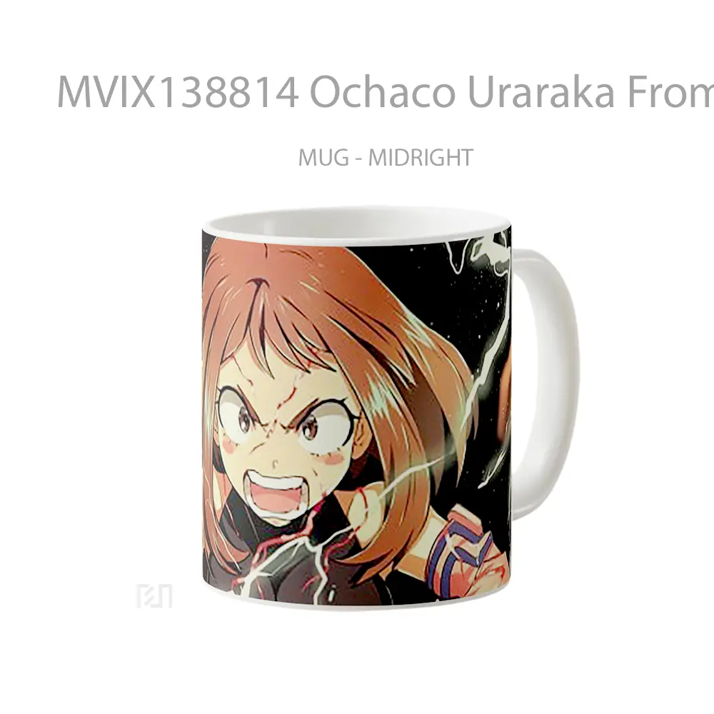 Mug Ochaco Uraraka From My Hero Academy Gelas Keramik Unik - All-side / Desain