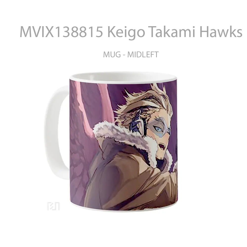 Mug Keigo Takami Hawks From My Hero Academy Gelas Hewan Lucu - All-side / Desain
