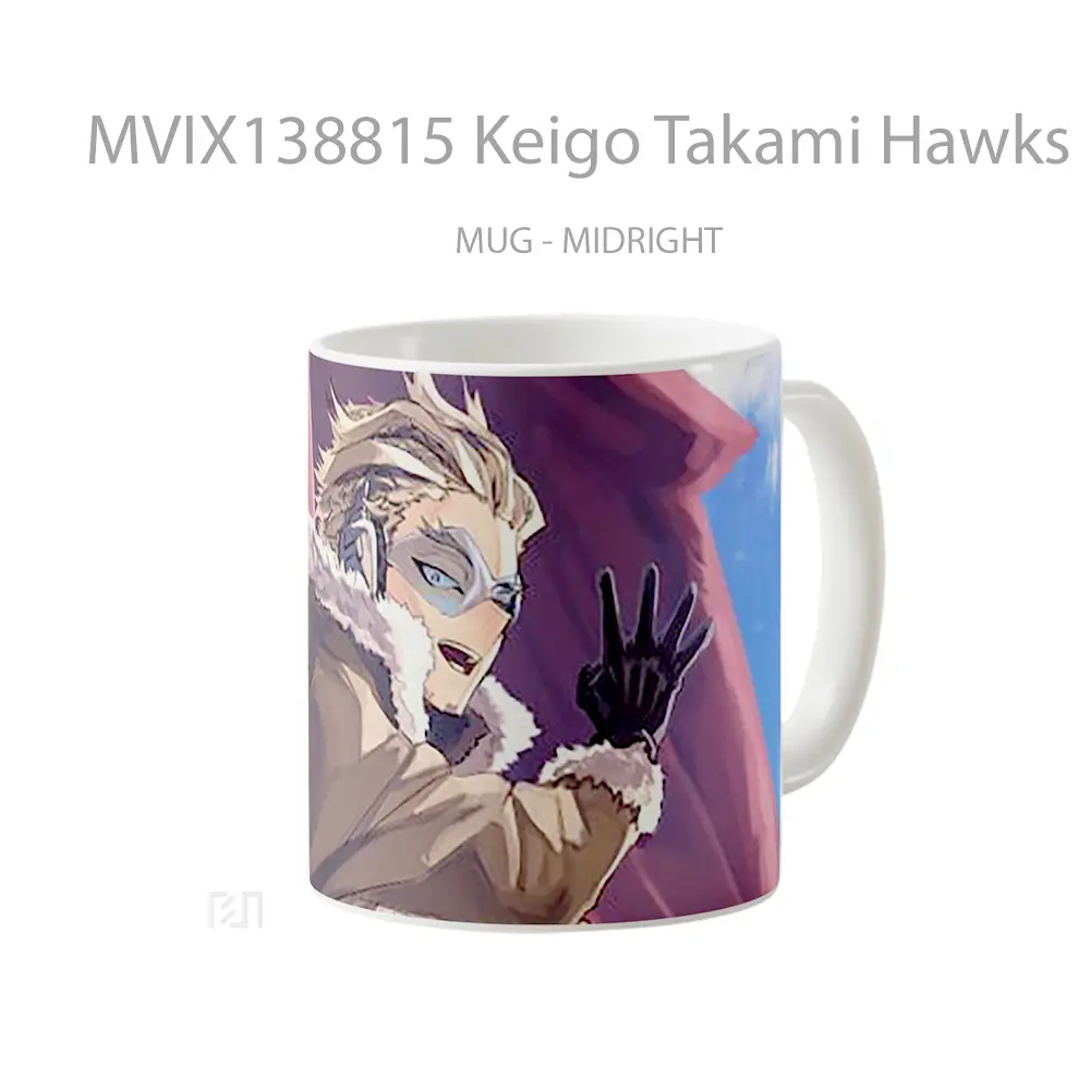 Mug Keigo Takami Hawks From My Hero Academy Gelas Hewan Lucu - All-side / Desain