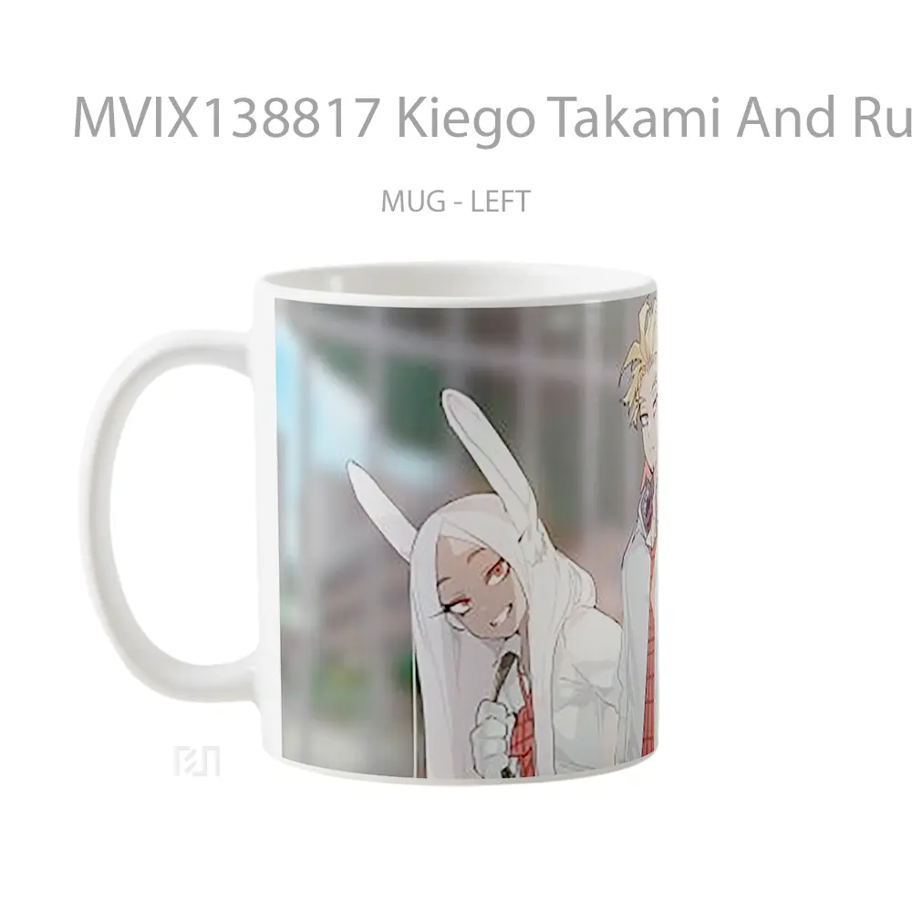 Mug Kiego Takami And Rumi Usagiyama From My Hero Academia Cangkir Anime - All-side / Desain