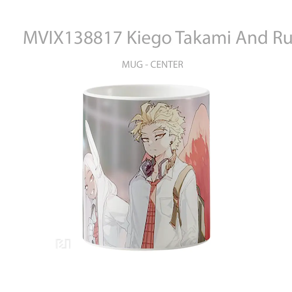 Mug Kiego Takami And Rumi Usagiyama From My Hero Academia Cangkir Anime