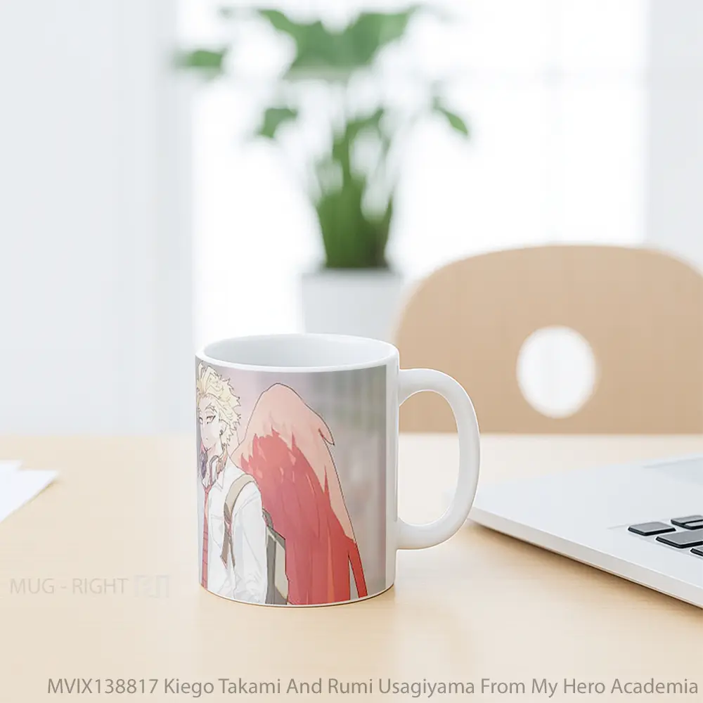 Mug Kiego Takami And Rumi Usagiyama From My Hero Academia Cangkir Anime - All-side / Desain