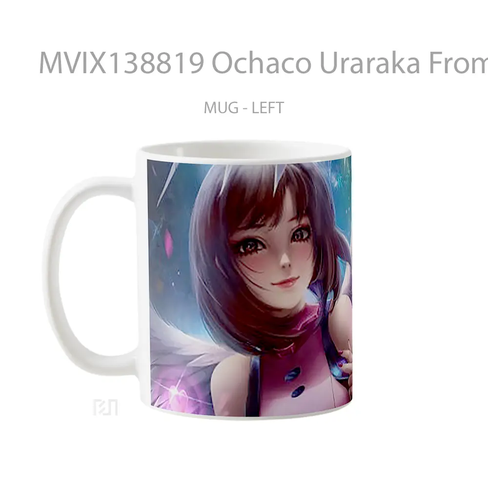 Mug Ochaco Uraraka From My Hero Academia Artwork Cangkir Anime - All-side / Desain
